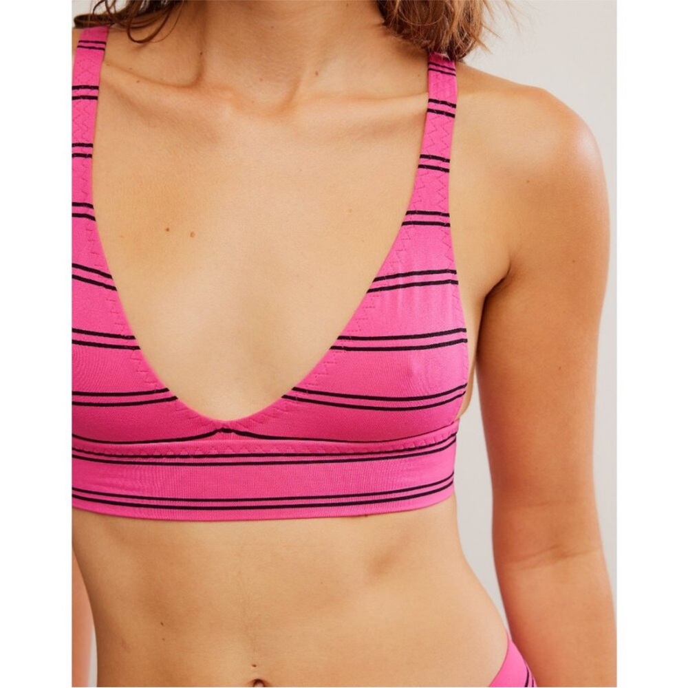 FREE PEOPLE From The Start Bralette / Pink Stripe
